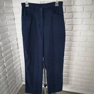 Penmans Ladies Size 12 Navy Straight Legs Zipper & Button Closure Pants